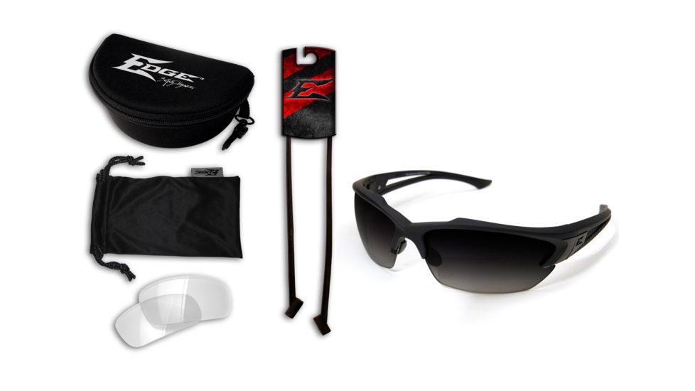 Edge Eyewear Acid Gambit 2 Lens Kit, Soft-Touch Matte Black Frame / Polarized Gradient , SG2K-2