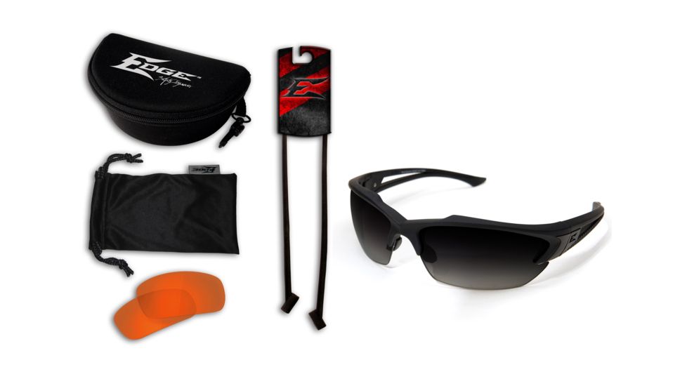 Edge Eyewear Acid Gambit 2 Lens Kit, Soft-Touch Matte Black Frame / Polarized Gradient , SG2K-4
