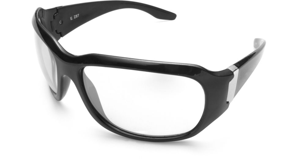 Edge Eyewear Civetta Safety Glasses - Black Frame, Anti-Reflective Lens YC111AR