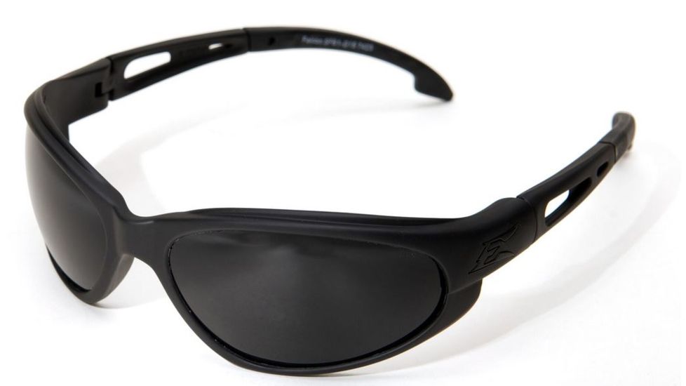 Edge Eyewear Falcon Safety Glasses - Black Frame, G-15 Lens SF61-G15