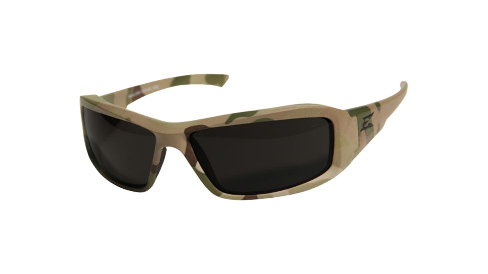 Edge Eyewear Hamel MultiCam Sunglasses, Soft-Touch MultiCam Frame / Polarized Gradient Smo, TXHG716-MC