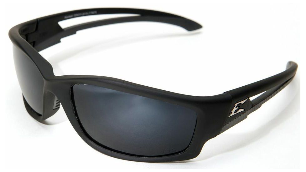 Edge Eyewear Kazbek Polarized-Black / G-15 Silver Mirror Lens with Gasket GTSK21-G15-7