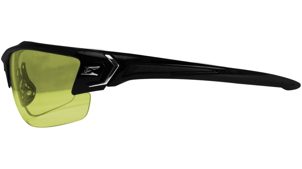 Edge Eyewear Khor G2 Safety Glasses - Black Frame / Yellow Lenses, One Size, SDK112-G2