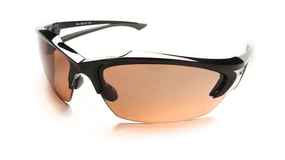 Edge Eyewear Khor Safety Glasses - Black Frame, Copper "Driving" Lens SDK115
