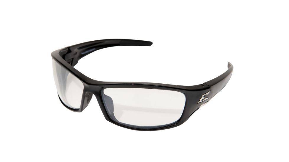 Edge Eyewear Reclus Sunglasses, Black Frame, Clear Vapor Shield Lens, SR111VS