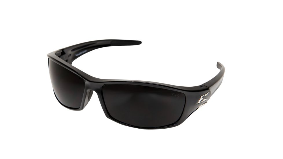 Edge Eyewear Reclus Sunglasses, Black Frame, Smoke Vapor Shield Lens, SR116VS