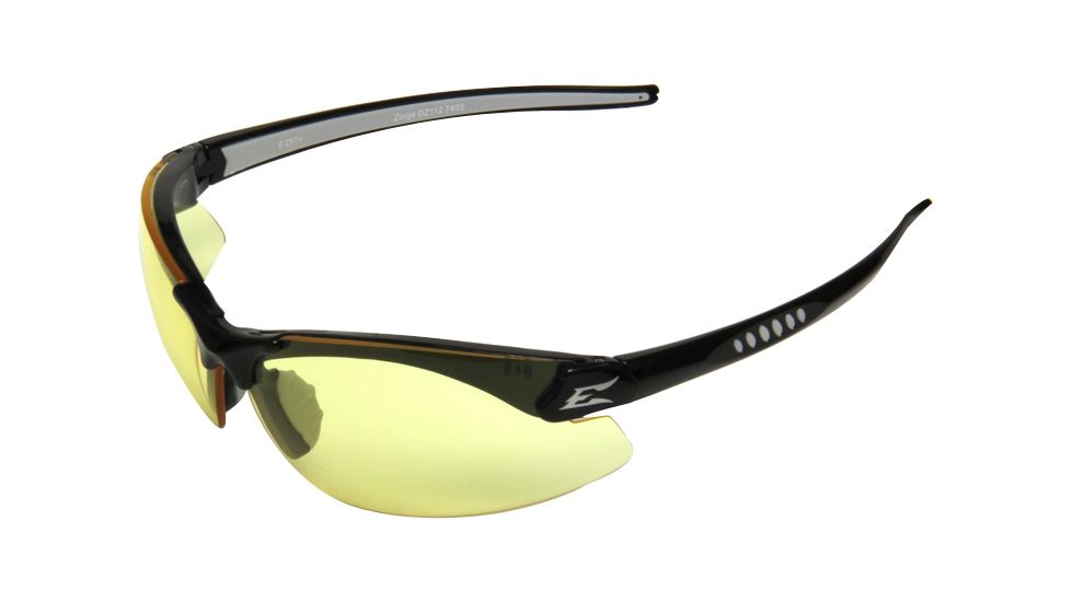 Edge Eyewear Zorge Safety Glasses Black Frame Yellow Lens Dz112