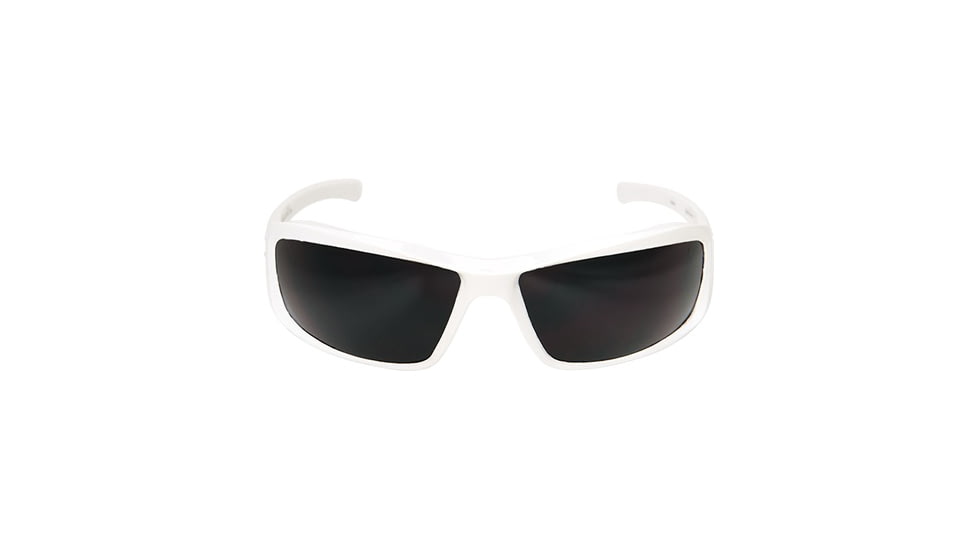 Edge Safety Brazeau Torque with Green E Logo, Smoke Lens, White Frame, XB146-E3