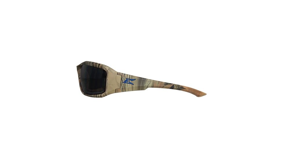 Edge Safety Brazeau with Blue E Logo, Polarized Smoke Lens, Camouflage Frame, TXB216CF-E4