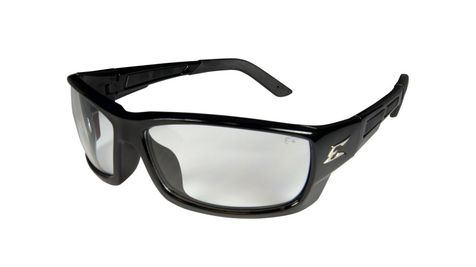 Edge Safety Mazeno Slim Fit Glasses, Black Frame, Clear Lens, PM111