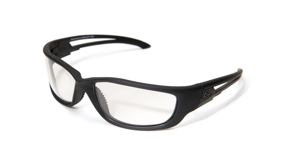 Edge Tactical Blade Runner XL Sunglasses, Black Frame, Clear Lens, SBR-XL611