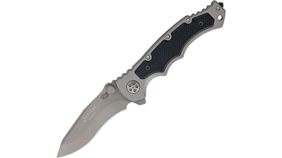 Eickhorn Solingen Secutor Linerlock G10 Folding Knife,3.25in,Bohler N-695 Steel,Gray,Gray,Aluminum Handle EI104240
