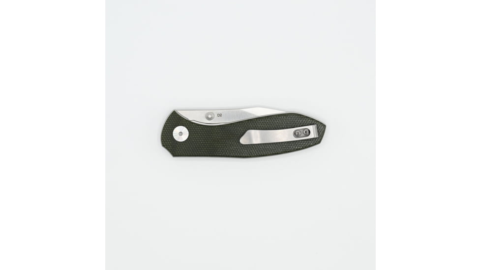 EIKONIC Knife Company Kasador Folding Knife, 2.7in, D2 Steel w/ Rockwell Hardness of 59-60, Micarta Handle, Satin/Brown, 331SBR
