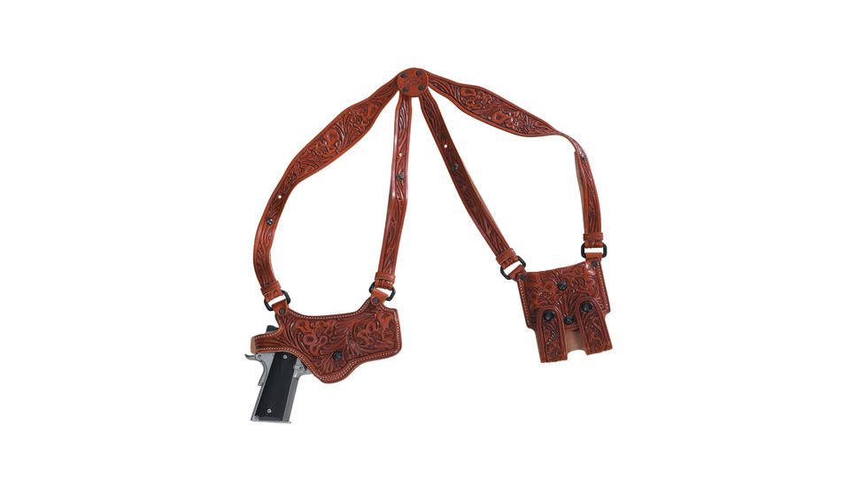 El Paso Saddlery SPCOACPRR Spyder Shoulder System 1911 3.5 Barrel Leather Russe