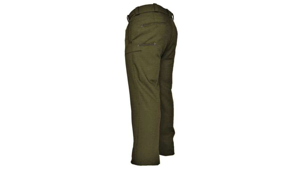 Prestige Wool-Blend OD Green Hidden Cargo Pocket Pants