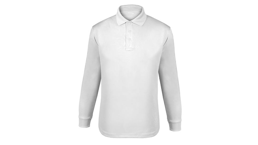 Elbeco Womens Long Sleeve Ladies Cut Ufx Tactical Polo Shirt, White - K5180LC-3XL