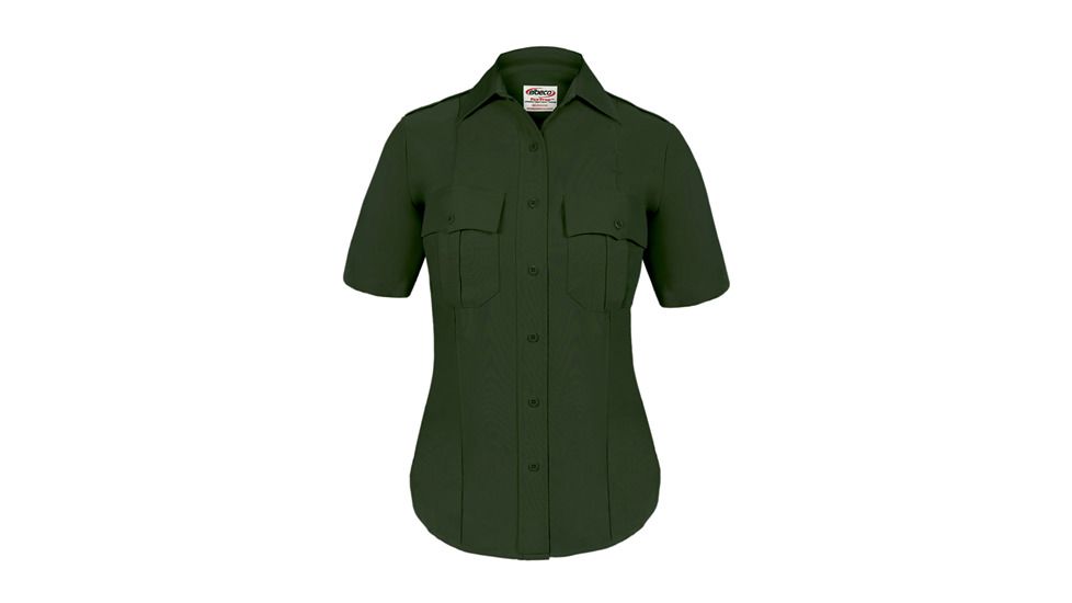 Womens, Spruce Green, TexTrop2 Short Sleeve Shirts, Ladies Choice, Zipper