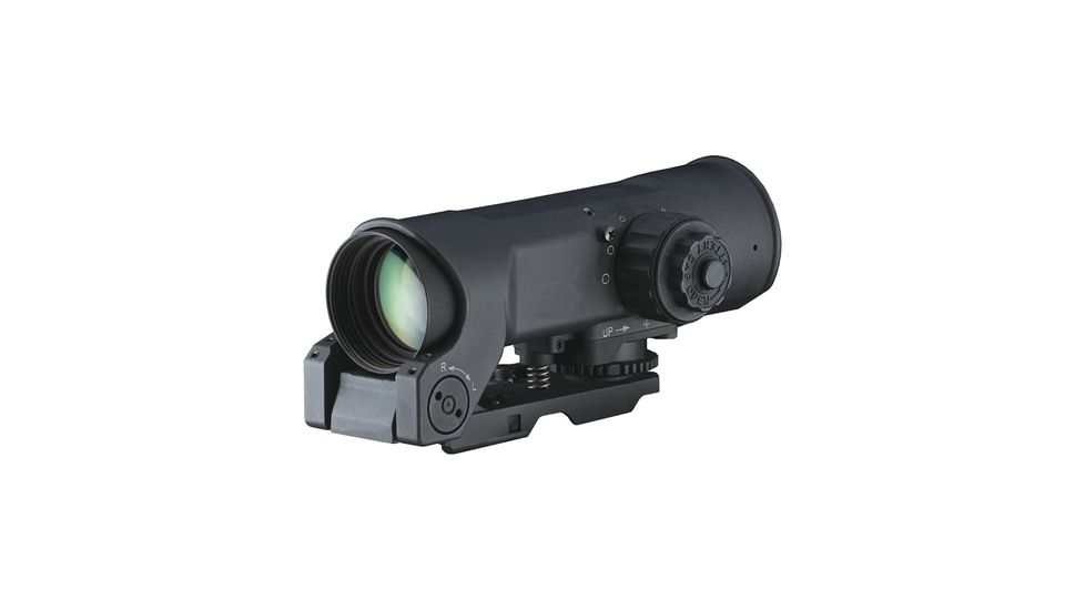 Elcan SpecterOS4x Combat Optical Sight, Picatinny Mount, Anti-Reflection Device, 5.56, CX5855 Dual Illuminated Ballistic Crosshair Reticle, Black, SFOV4-C1