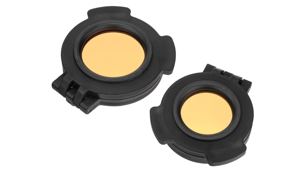 Elcan SpecterDR 1-4x See-Through Lens Flip Cover Kit, Does Not Include AR or ARD, Amber, SFC-SDR-A
