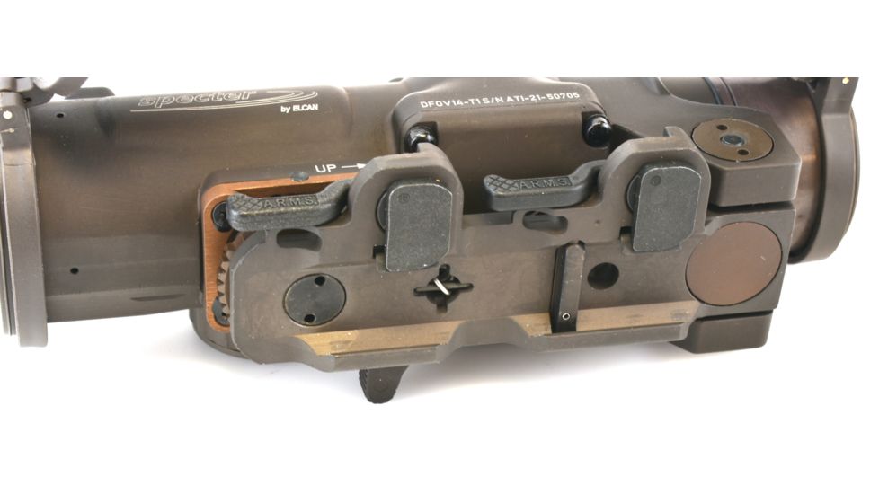 Elcan SpecterDR Dual Role 1-4x Optical Sight, Integral A.R.M.S. Picatinny Mount, Anti-Reflection Device, 5.56, CX5395 Ballistic Reticle, Flat Dark Earth, DFOV14-T1