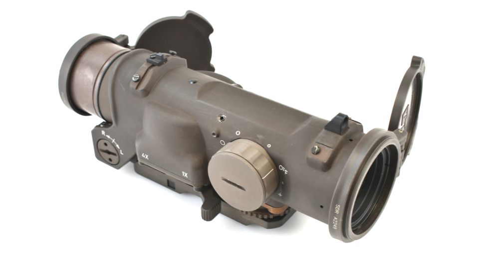 Elcan SpecterDR Dual Role 1-4x Optical Sight, Integral A.R.M.S. Picatinny Mount, Anti-Reflection Device, 5.56, CX5395 Ballistic Reticle, Flat Dark Earth, DFOV14-T1