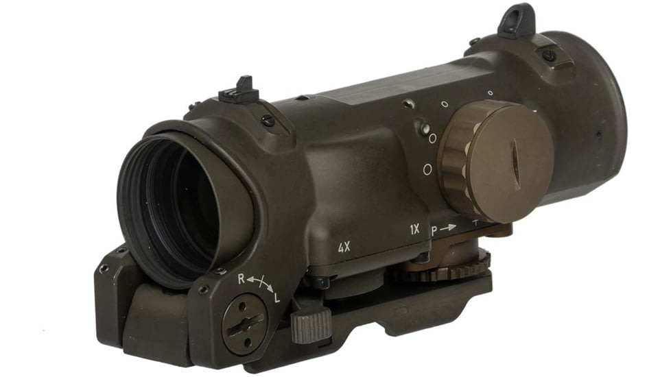 Elcan SpecterDR Rifle Scope w/Integral A.R.M.S. Picatinny Mount, 1-4x7.62mm, CX5395 Ballistic Reticle, FDE, DFOV14-T2