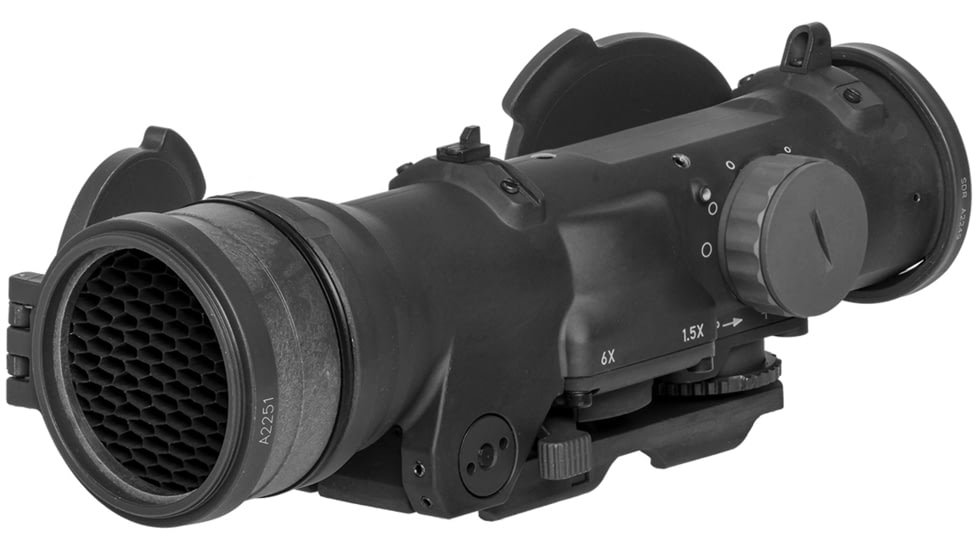 Elcan SpecterDR Rifle Scope w/Integral A.R.M.S. Picatinny Mount, 1.5-6x5.56mm, CX5455 Ballistic Reticle, Black, DFOV156-C1