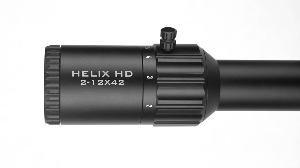 Element Optics 2-12x42 Helix HD Compact Rifle Scope, 30mm Tube, Second Focal Plane, RAPTR-1F Reticle, Black, 50057