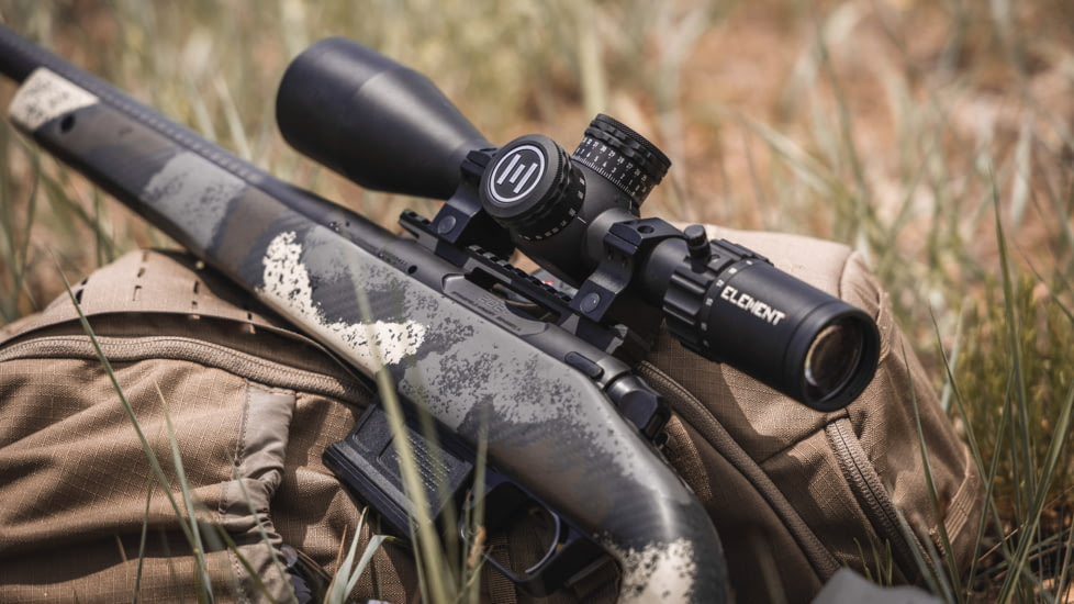 Element Optics Nexus 4-25x50mm Gen 2 Rifle Scope, 30mm Tube, First Focal Plane, MRAD APR- 2D, Black, ELE50006