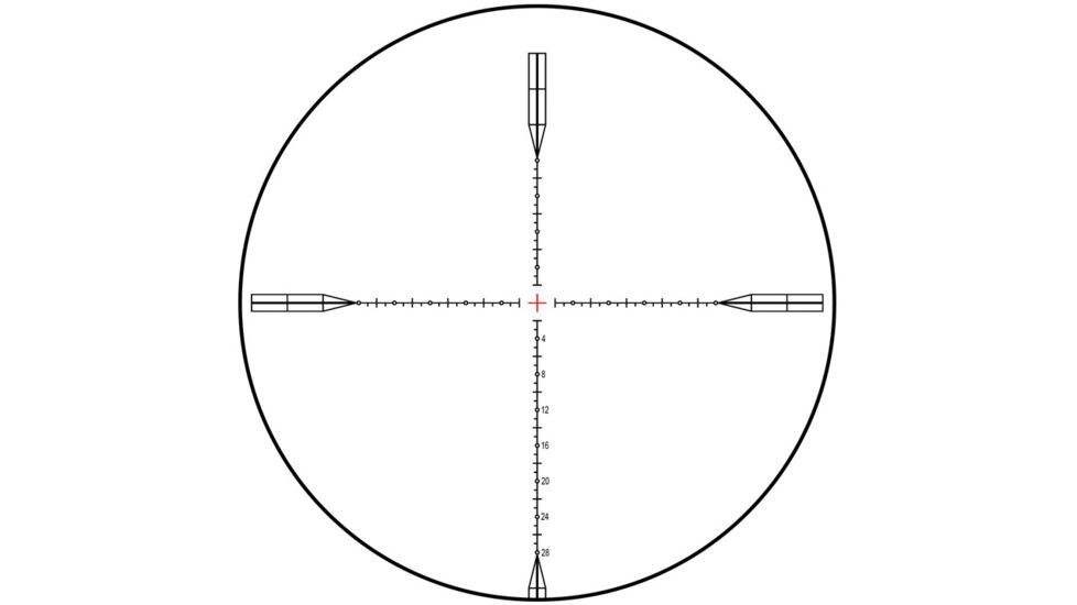 Element Optics Helix Rifle Scope, 6-24x50mm, 30mm Tube, First Focal Plane, APR - 1C MOA Reticle, Matte Black, ELE50049