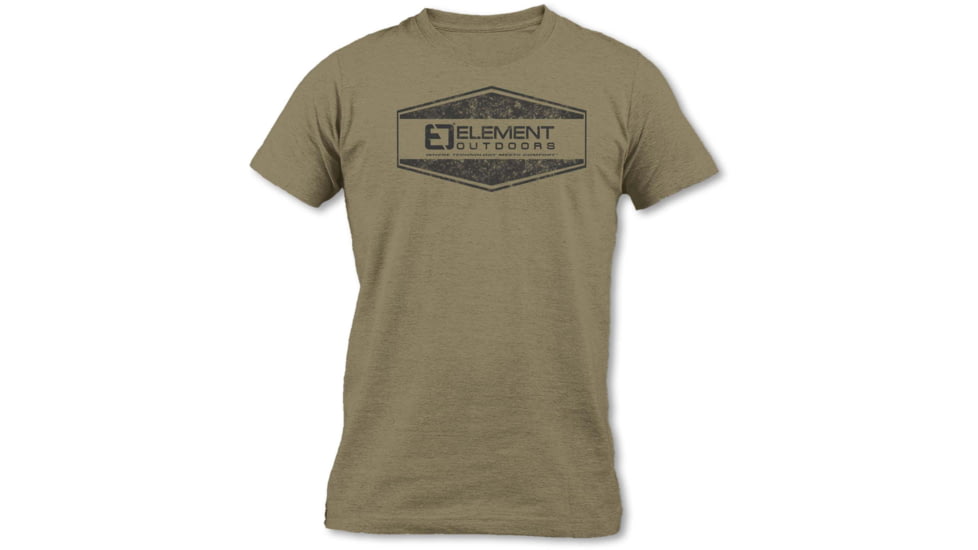 Element Outdoors Distressed Logo Short-Sleeve T-Shirt - Mens, Light Olive, 4X-Large, SS-DT-4XL-LO