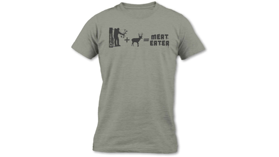 Element Outdoors Meat Eater Short-Sleeve T-Shirt - Mens, Warm Grey, 4X-Large, SS-MET-4XL-WG