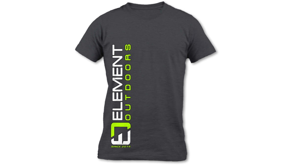Element Outdoors Vertical Logo Short-Sleeve T-Shirt - Mens, Charcoal, 3X-Large, SS-VLT-3XL-CH