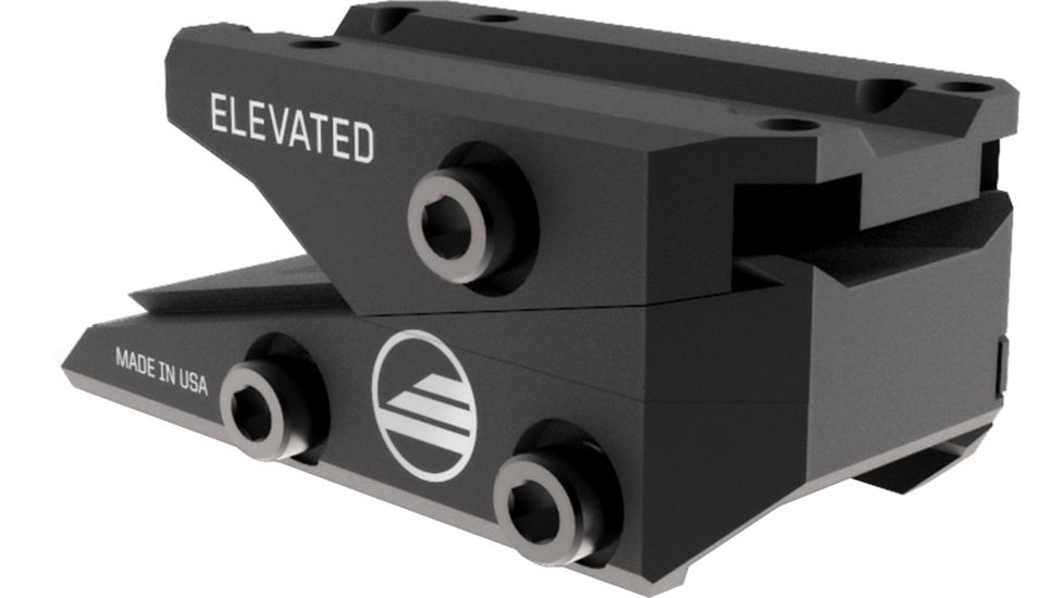 Elevated Technology The Slide Height Adjustable Optic Mount, Black SLIDE