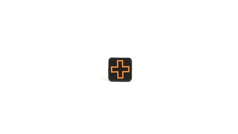 1&quot; PVC Cross Patches, Hook Back (Background Color/Cross Color)