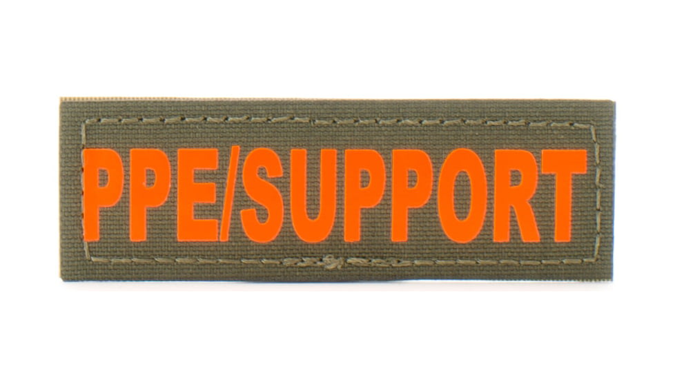 Eleven 10 1x3 Med Name Tape Patch, Orange - E10-7003-PPE/SUPPORT-RGR/ORG