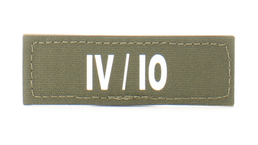 Eleven 10 1x3 Med Name Tape Patch, White Glow - E10-7003-IV/IO-RGR/GLO
