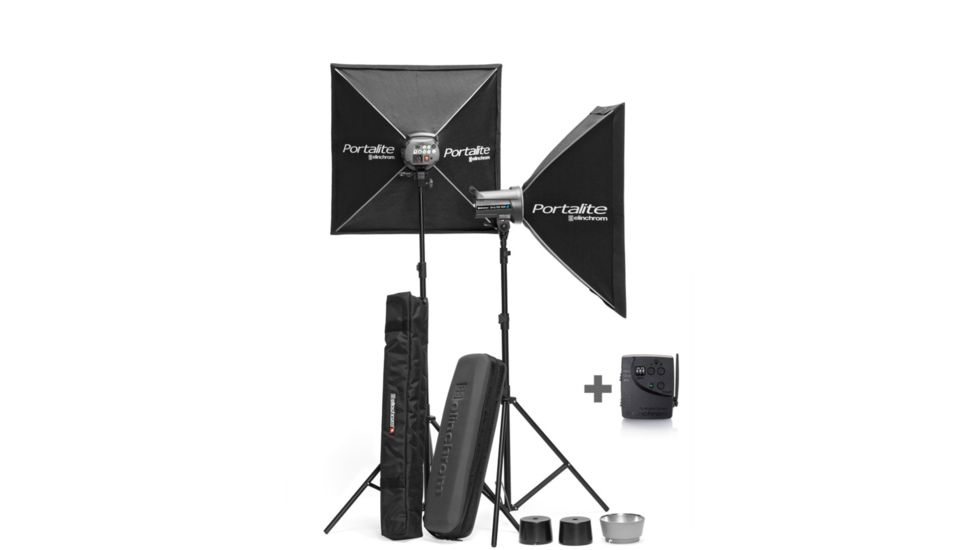 Elinchrom D-Lite RX 2 - 2 x Head Portalite To Go Kit EL 20851KIT