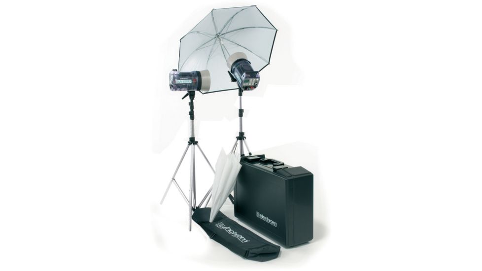 Elinchrom Style 1200RX/1200RX Kit With Umbr., Refle., Stands And Case EL-20745