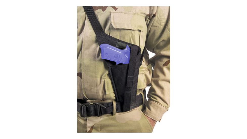 Elite Survival Systems HN45BL Military Shoulder Holster, Left Hand - 6in Revolvers HN45BL-LH