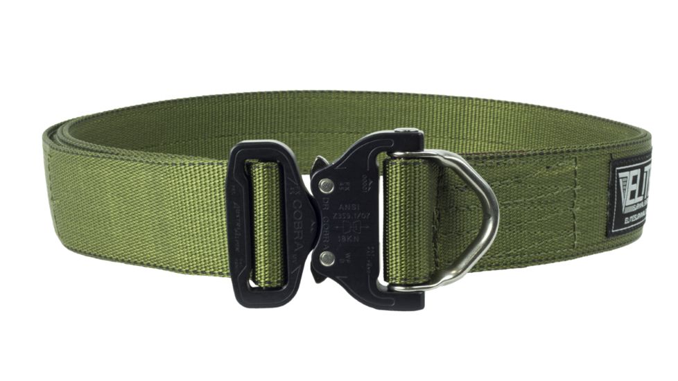 Elite Survival Systems Elite Cobra Rigger's Belt with D Ring Buckle, Olive Drab, Medium CRB-O-M