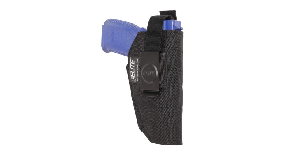 Elite Survival Systems Inside Pants Holster, Fits compact Glock, Sig Sauer, Beretta, Taurus and similar with Light/Laser, Black, 5CL, BCH-5CL