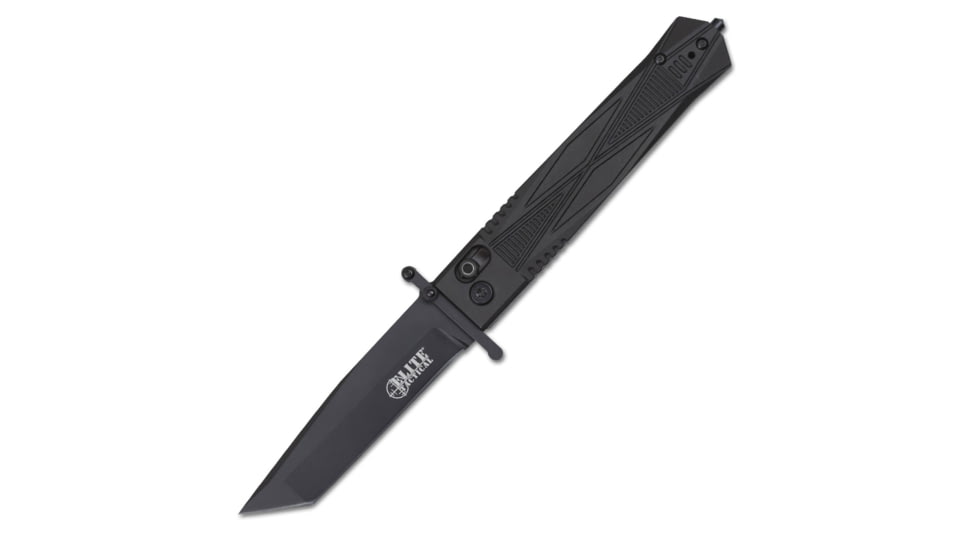 Elite Tactical Guardsman Eluder Folding Knife, 3.75 in, D2 Steel, Tanto, Black, ET-FDR015
