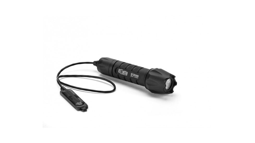 Bravo 2-Cell LED Flashlight,Black,235 Lumens w/Crenallated Bezel,M60F,Tape Switch,12in