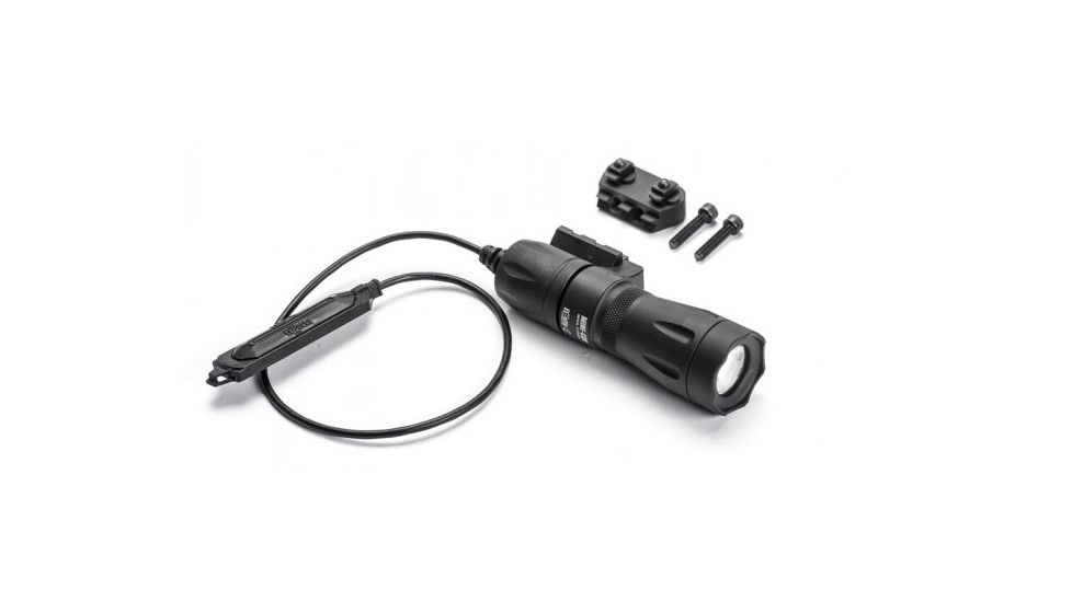 Mini-Cqb Modular Weaponlight,Black,375 Lumens w/12in Remote Tape Switch,Keymod/M-Lok Rail Attachment