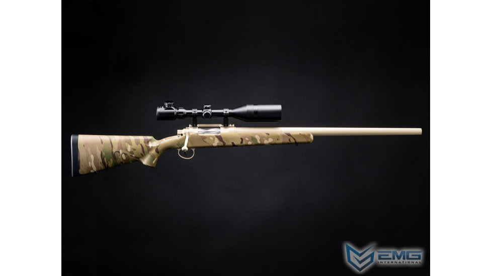 EMG Barrett Fieldcraft Airsoft Precision Bolt-Action Sniper Rifle with Featherweight Zero Trigger, Multicam, BF-MC