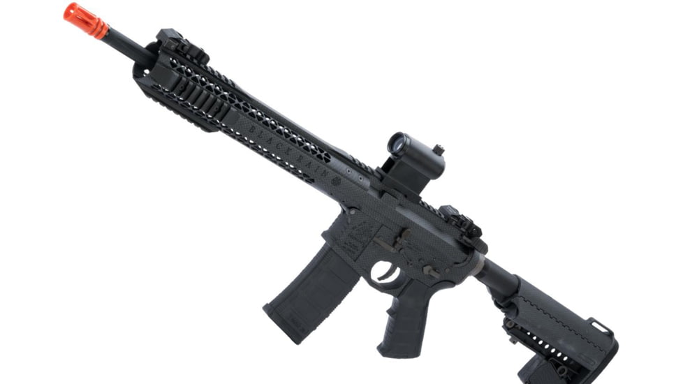 EMG Black Rain Ordnance BRO SPEC15 Licensed AR-15 Airsoft AEG Rifle, Carbine, Carbon Fiber, Large, KA-EMG-AG-196-CB