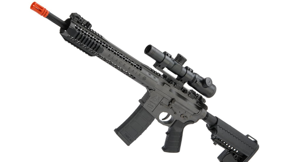EMG Black Rain Ordnance BRO SPEC15 Licensed AR-15 Airsoft AEG Rifle, Carbine, Grey, Large, KA-EMG-AG-196-GY