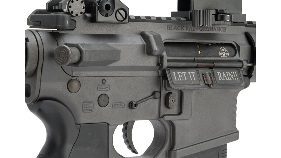 EMG Black Rain Ordnance BRO SPEC15 Licensed AR-15 Airsoft AEG Rifle, CQB, Grey, Large, KA-EMG-AG-197-GY