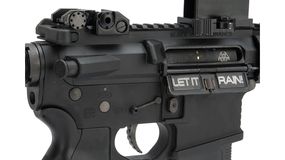 EMG Black Rain Ordnance BRO SPEC15 Licensed AR-15 Airsoft AEG Rifle, Shorty, Black, Large, KA-EMG-AG-233-BK
